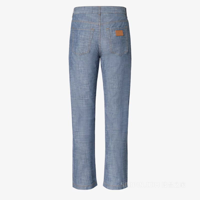 长牛仔裤 浅蓝色牛仔裤
