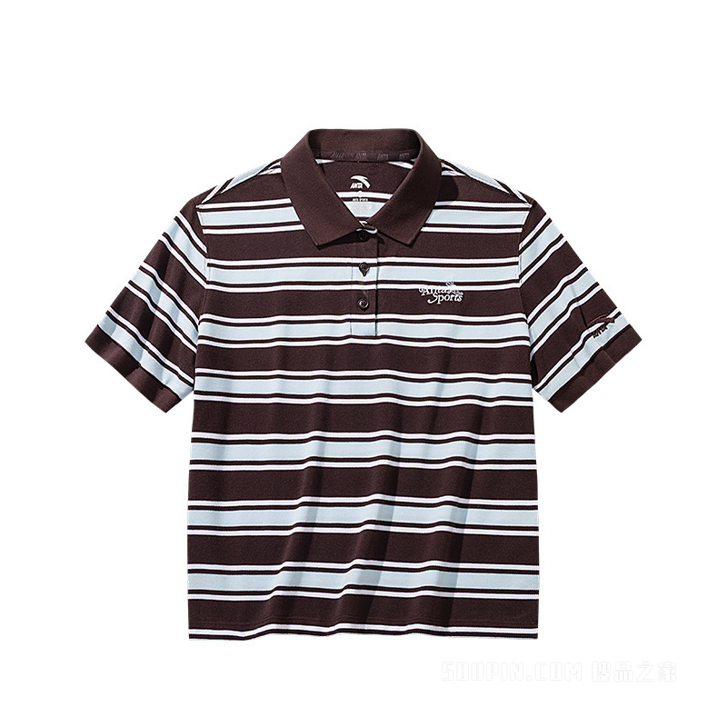 安踏运动复古TEE丨生活系列女子短袖POLO衫