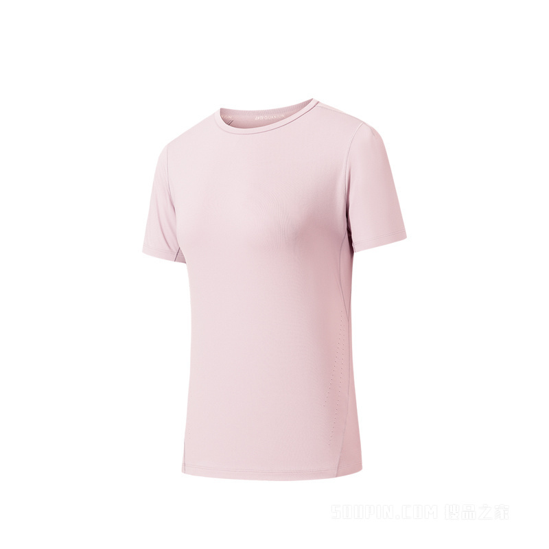 安踏冠军徒步女子短袖针织衫