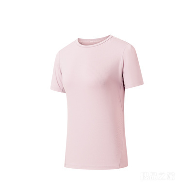 安踏冠军徒步女子短袖针织衫