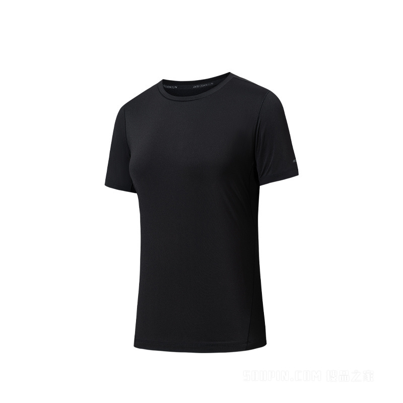 安踏冠军徒步女子短袖针织衫