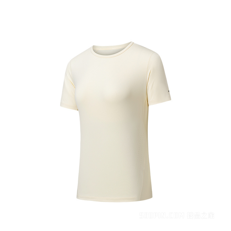 安踏冠军徒步女子短袖针织衫