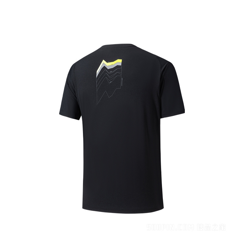 安踏冠军徒步男子短袖针织衫