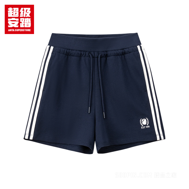 超级安踏运动复古女子针织短裤