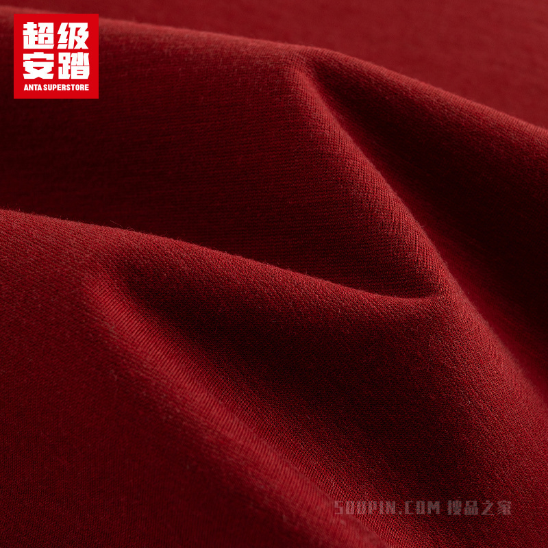 超级安踏运动复古女子冰肤短袖针织衫