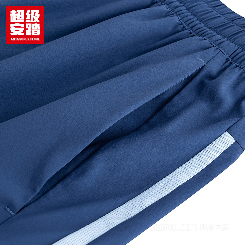 超级安踏小球运动系列乒羽男子吸湿速干梭织短裤