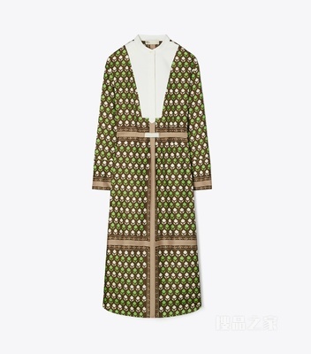 【新品】桑蚕丝衬衫裙 巧克力