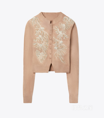 【秀场同款】羊毛开衫 灰褐色