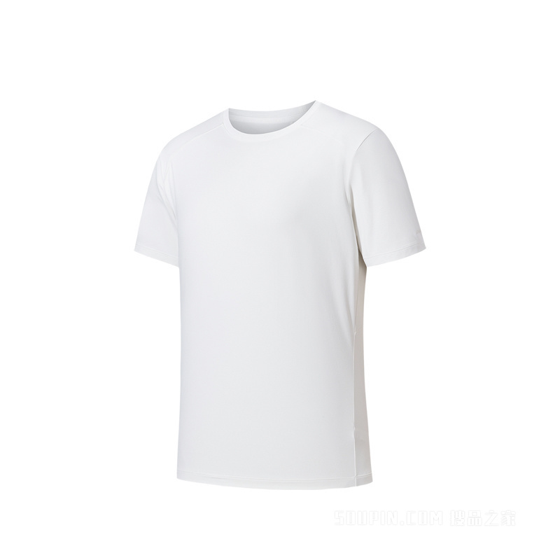 安踏冠军徒步男子短袖针织衫