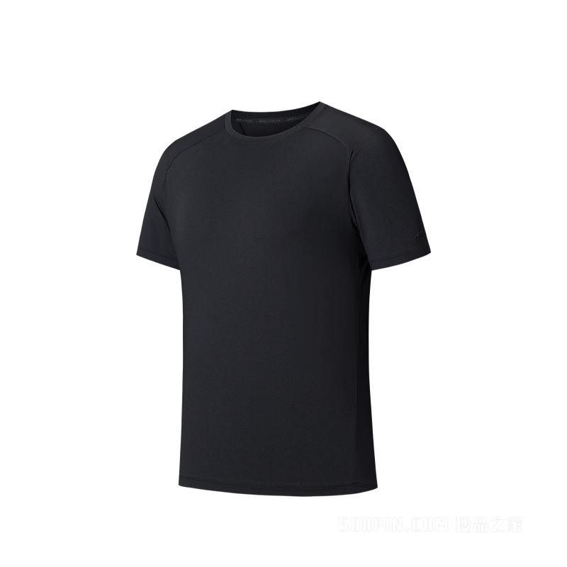 安踏冠军徒步男子短袖针织衫