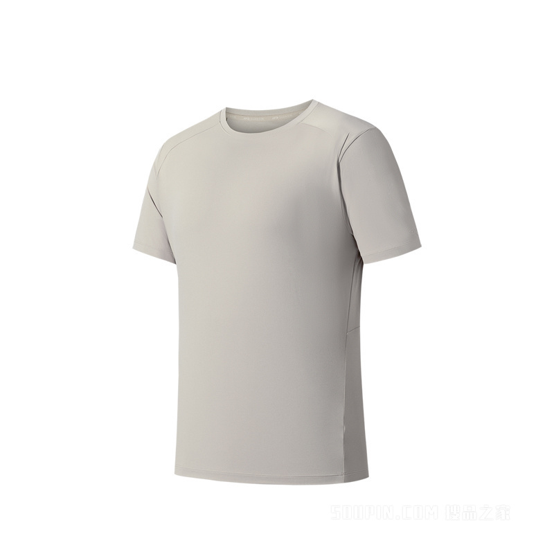 安踏冠军徒步男子短袖针织衫