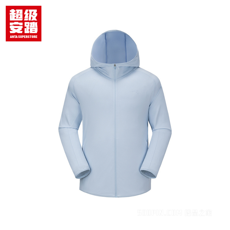 超级安踏户外系列露营男子遮热抗紫外线吸湿速干针织运动外套