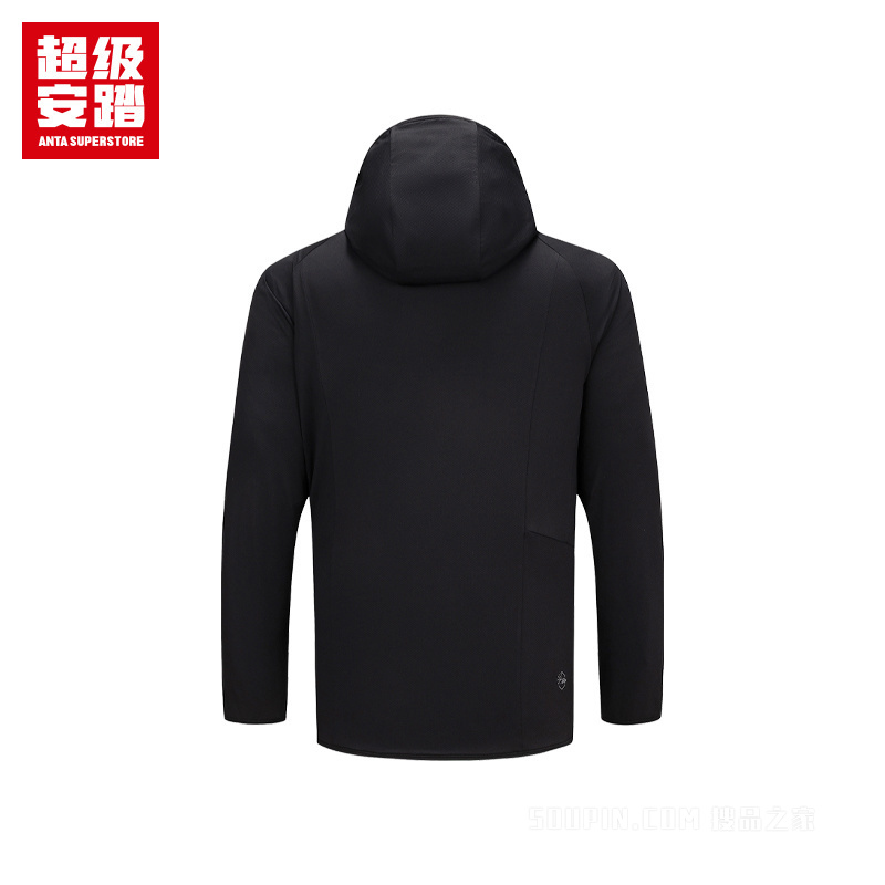 超级安踏户外系列露营男子遮热抗紫外线吸湿速干针织运动外套