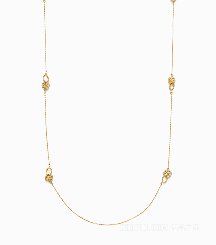 【新品】Icon 经典系列长款项链 Tory 金/水晶色