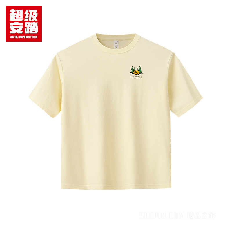 超级安踏户外系列露营女子短袖针织衫冰肤3A抗菌女子短T