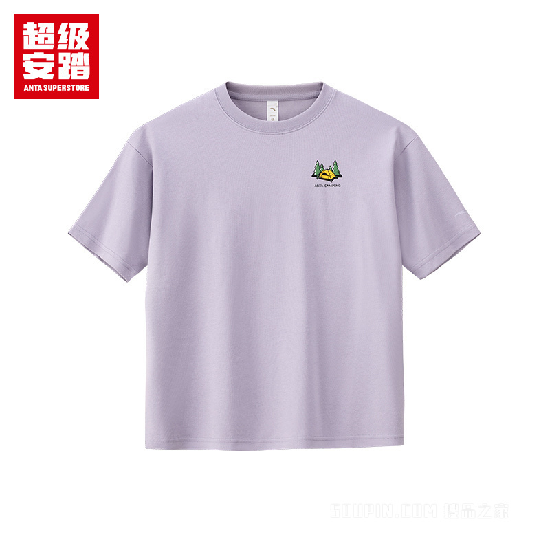 超级安踏户外系列露营女子短袖针织衫冰肤3A抗菌女子短T