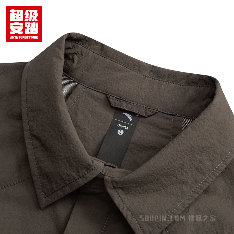 超级安踏露营男子抗紫外线UPF100无氟防泼水长袖衬衫
