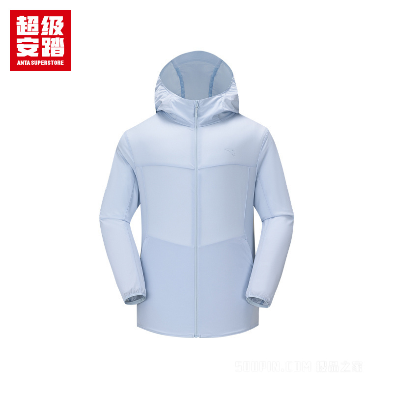 超级安踏户外系列露营男子抗紫外线UPF100无氟防泼水梭织运动外套