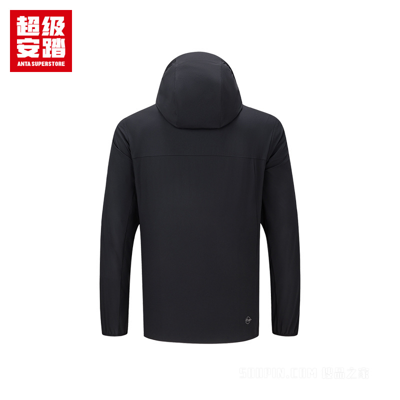 超级安踏户外系列露营男子抗紫外线UPF100无氟防泼水梭织运动外套