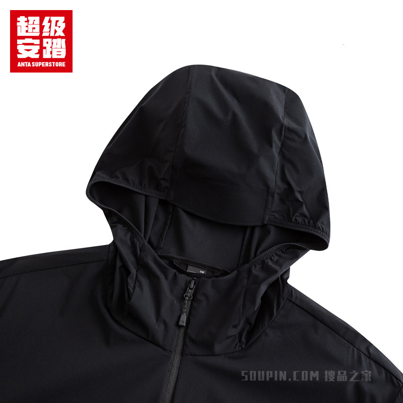 超级安踏户外系列露营男子抗紫外线UPF100无氟防泼水梭织运动外套