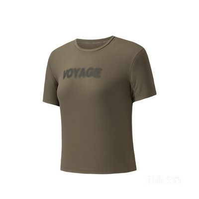 安踏冠军户外旅行女子短袖针织衫