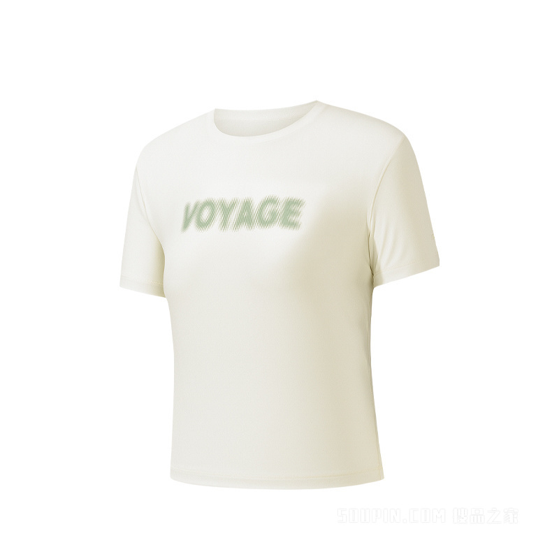 安踏冠军户外旅行女子短袖针织衫