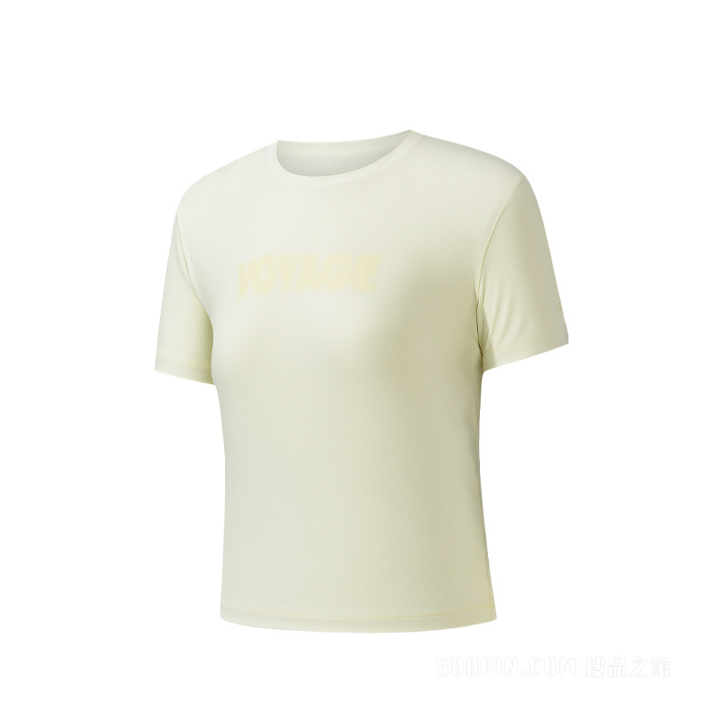 安踏冠军户外旅行女子短袖针织衫