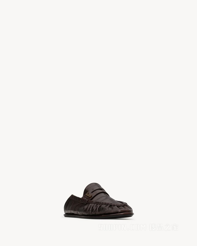 LE LOAFER可折叠鳗鱼皮乐福鞋