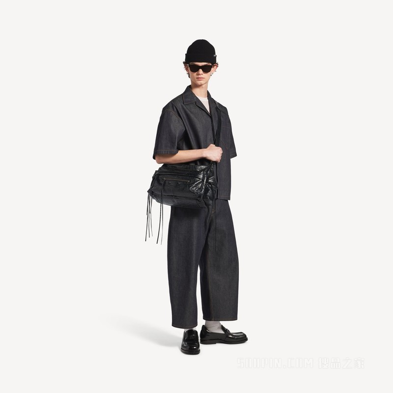 LE CITY多口袋中号斜挎包