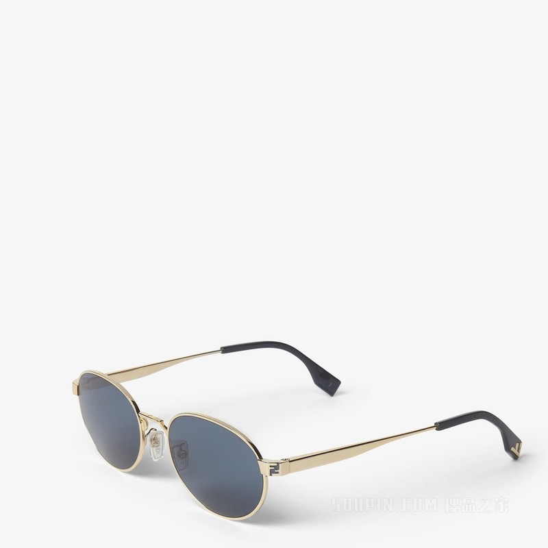 FENDI Sky 金色金属太阳镜