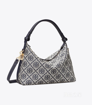 T Monogram 提花 Mellow 肩背包 Tory 海军蓝