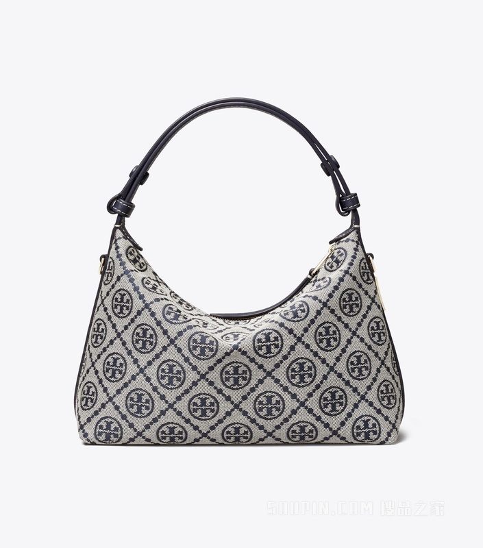 T Monogram 提花 Mellow 肩背包 Tory 海军蓝