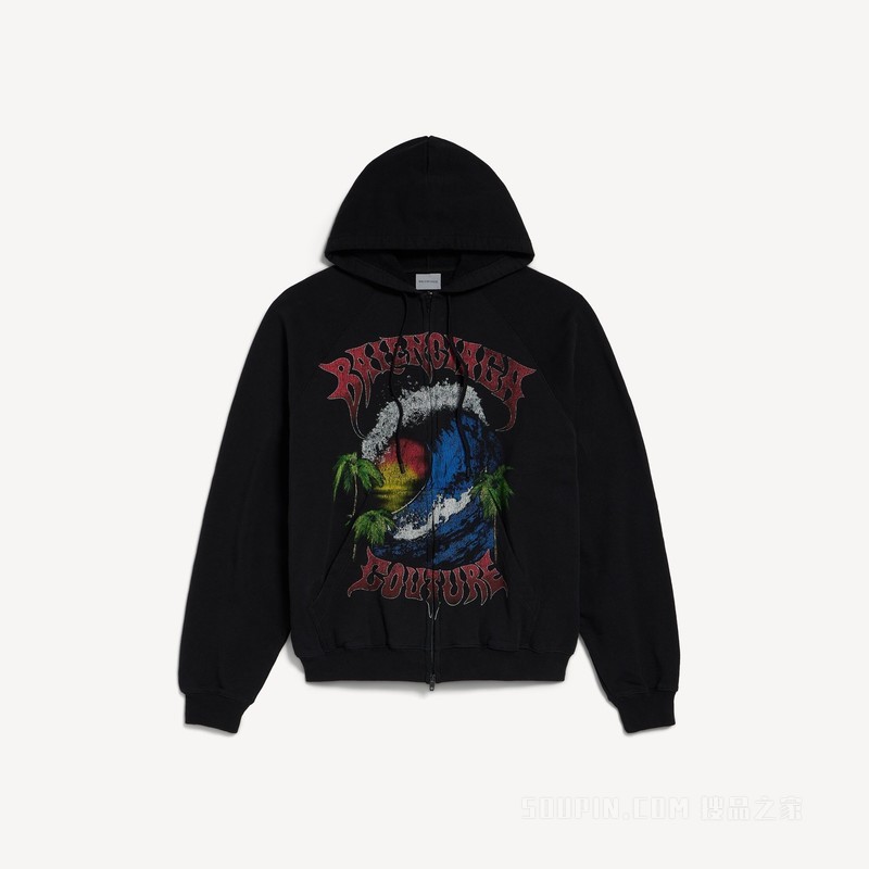 VINTAGE SURFER拉链连帽卫衣