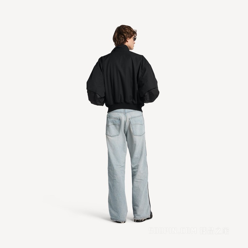 PIPING DETAIL牛仔长裤