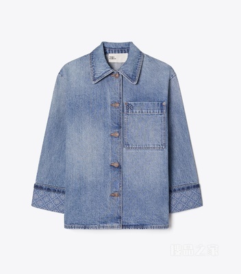 【新品】牛仔工装夹克 浅调复古水洗色