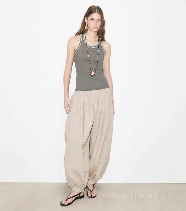 【新品】气球长裤 灰色