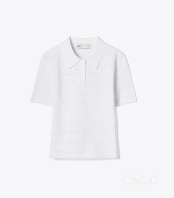 【新品】镂空 Polo 衫 白色