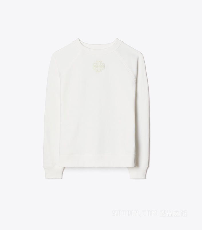 【新品】棉质运动衫 雪花白