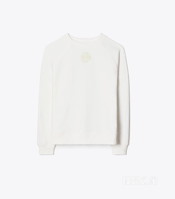 【新品】棉质运动衫 雪花白