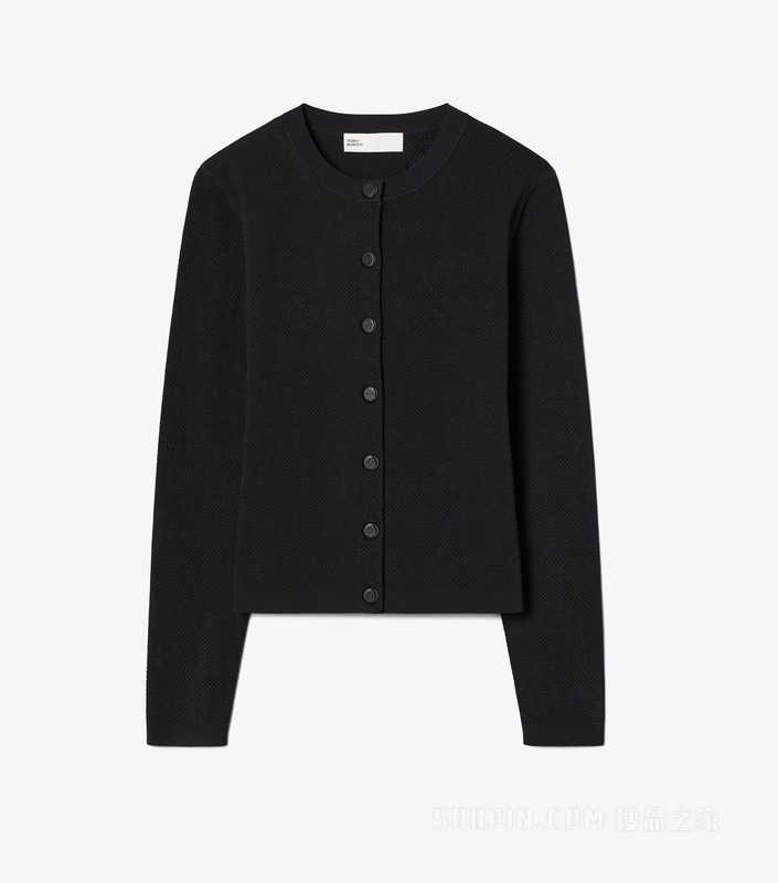 【新品】镂空开衫 黑色