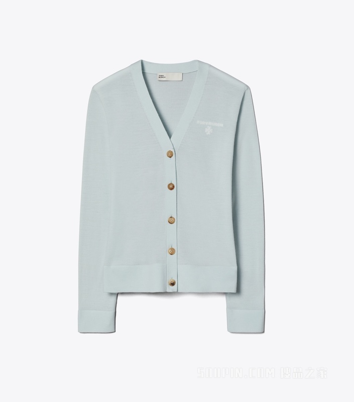 【新品】Simone 羊毛开衫 雾蓝色