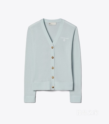 【新品】Simone 羊毛开衫 雾蓝色