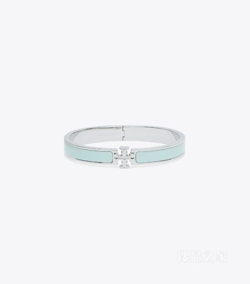 Icon 经典系列中号手镯 Tory 银/浅绿色