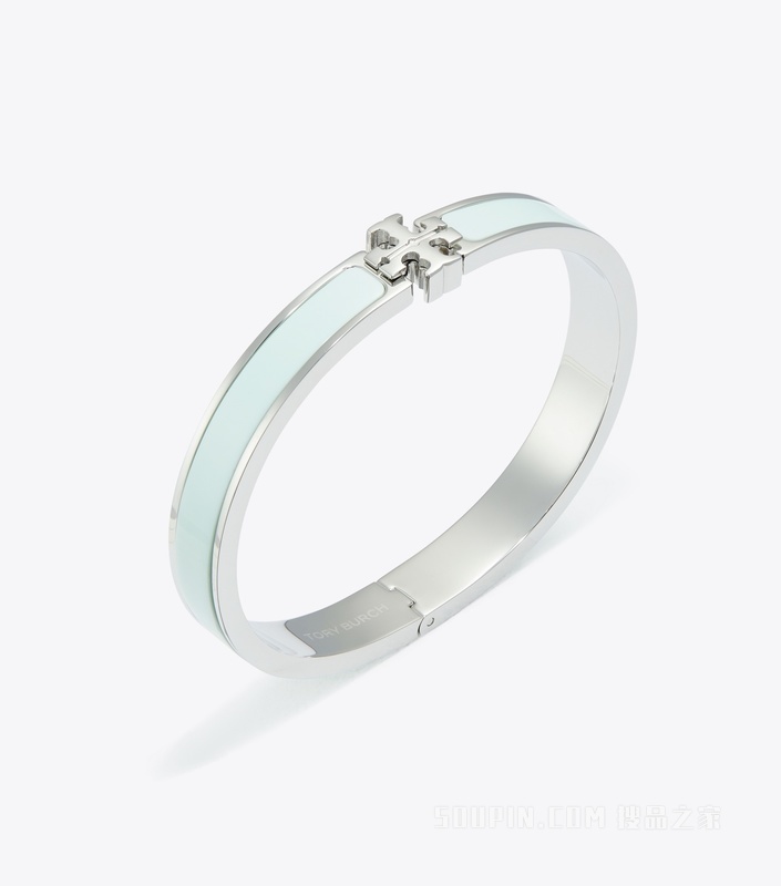 Icon 经典系列中号手镯 Tory 银/浅绿色