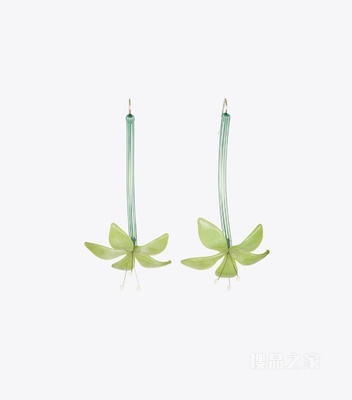 【新品】Curiosity 奇思妙想系列花朵耳环 薄荷绿