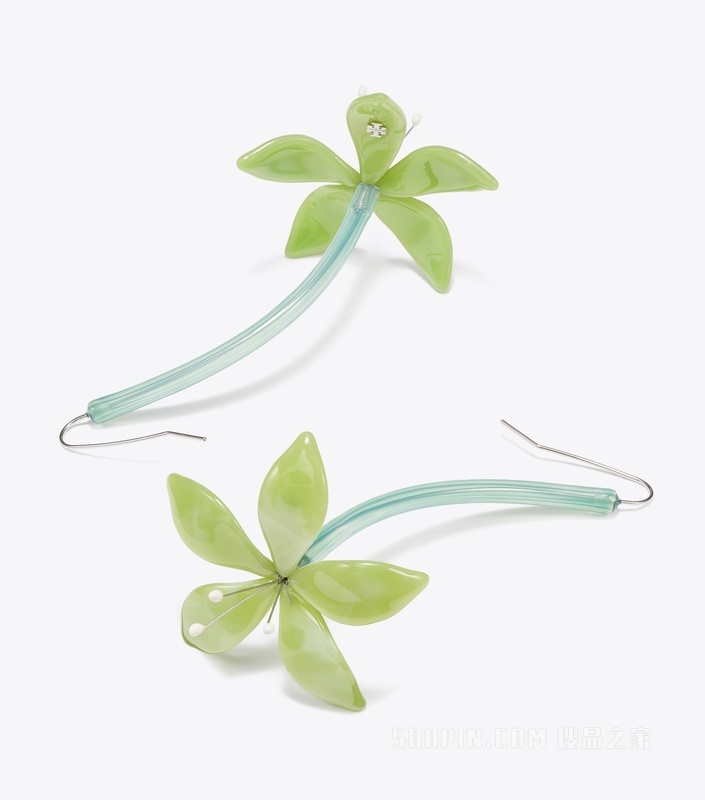 【新品】Curiosity 奇思妙想系列花朵耳环 薄荷绿