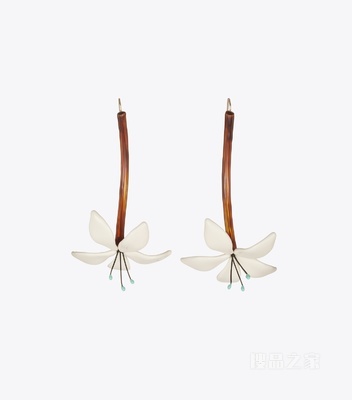 【新品】Curiosity 奇思妙想系列花朵耳环 玳瑁色