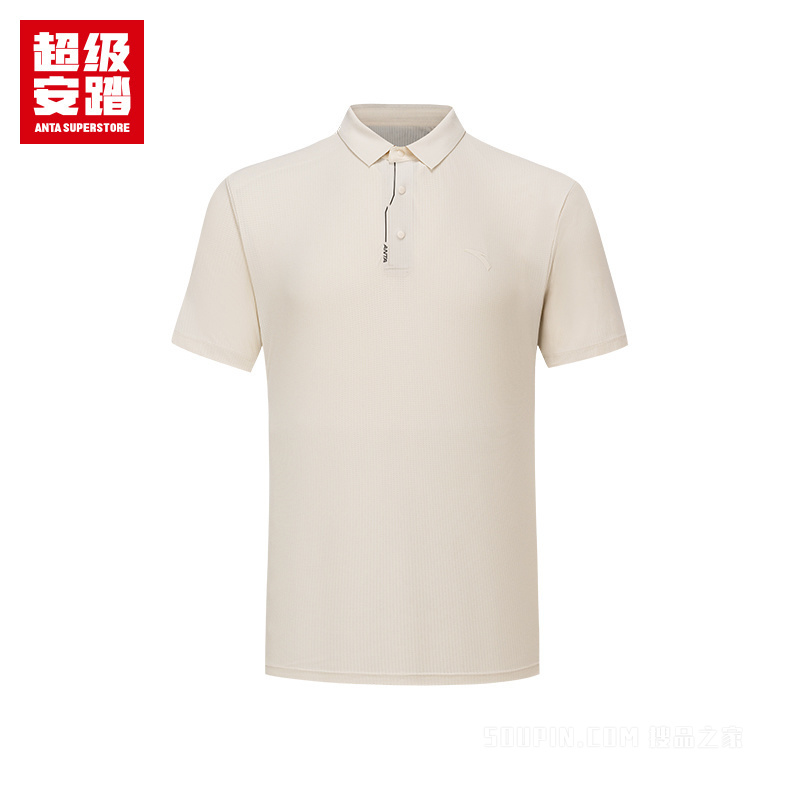 超级安踏小球运动系列网球男子冰肤短袖POLO衫