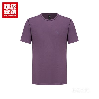 超级安踏训练男子吸湿速干短袖针织衫