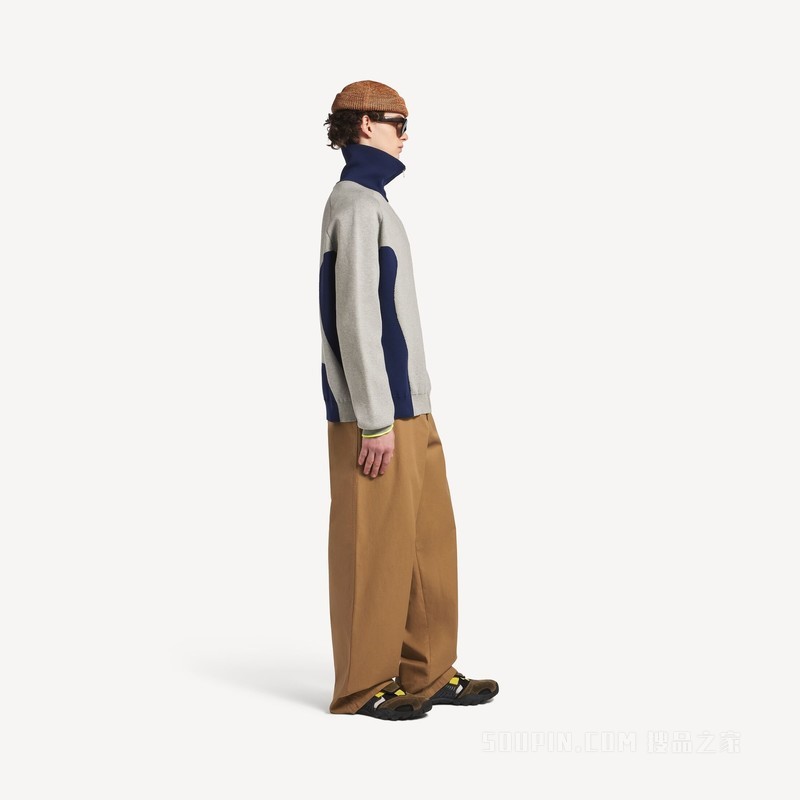 BODIES针织拉链开衫
